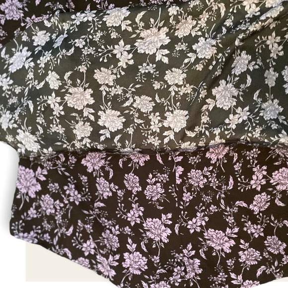 Zara NWOT Black and Lilac Mini Skort (small) - Picture 3 of 4